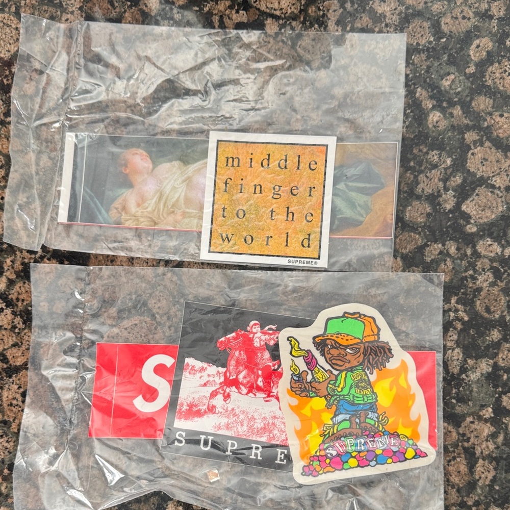 Supreme sealed stickers